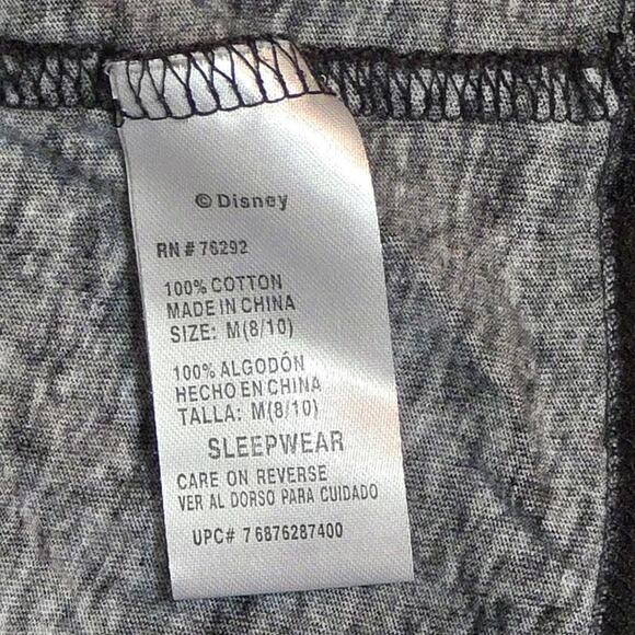 Disney PJ Pajama Pullover‎ Top Black Big Mickey Mouse sz M - Picture 4 of 6